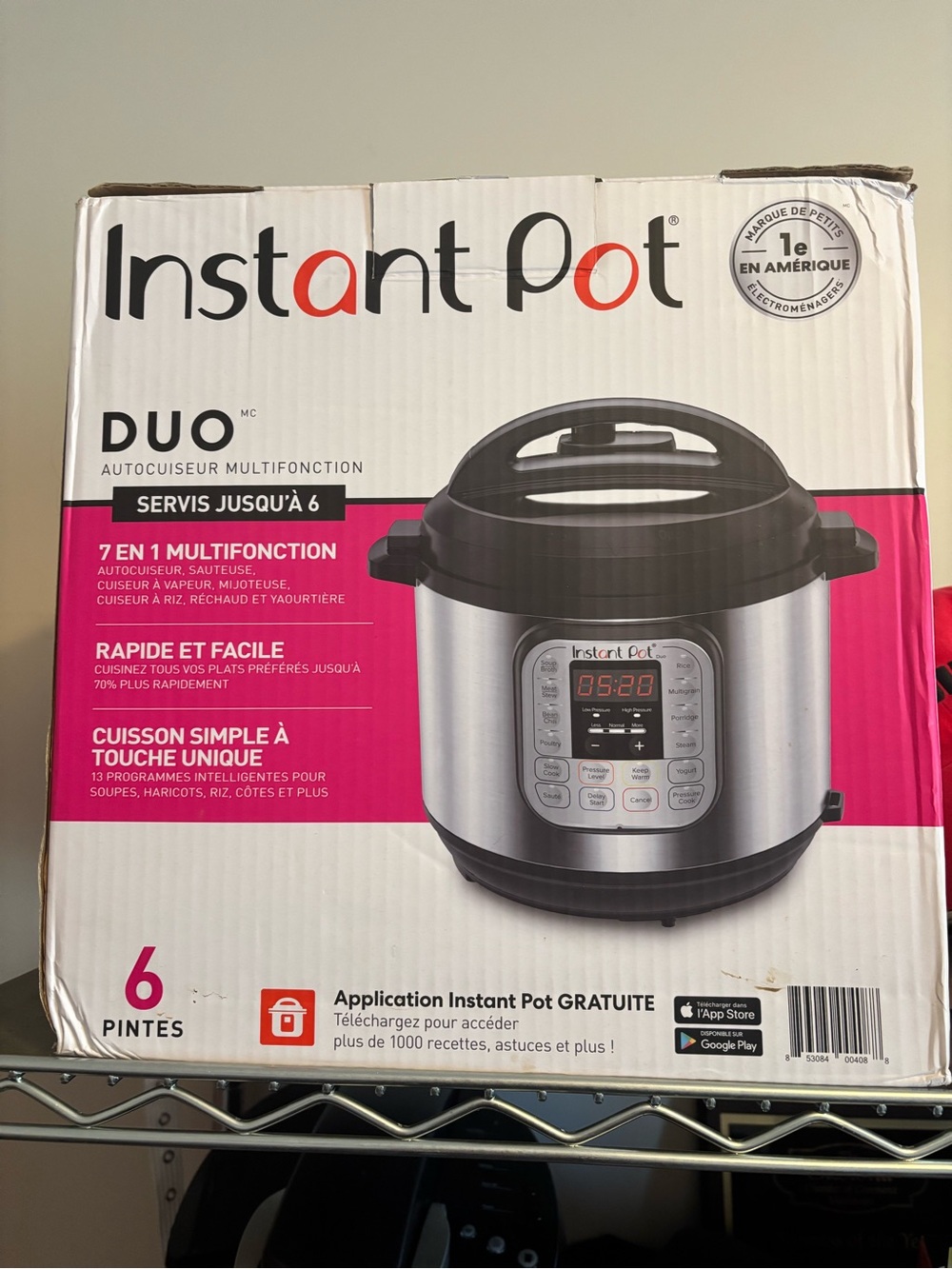 Instant Pot Duo 6-Quart Stainless Steel Electric Pressure Cooker - Black